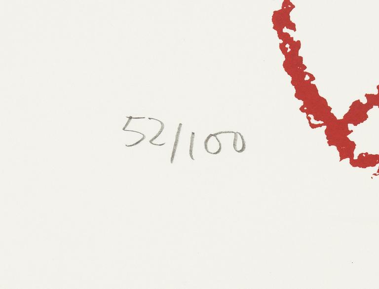 Marianne Lindberg De Geer, färglitografi, signerad 52/100.