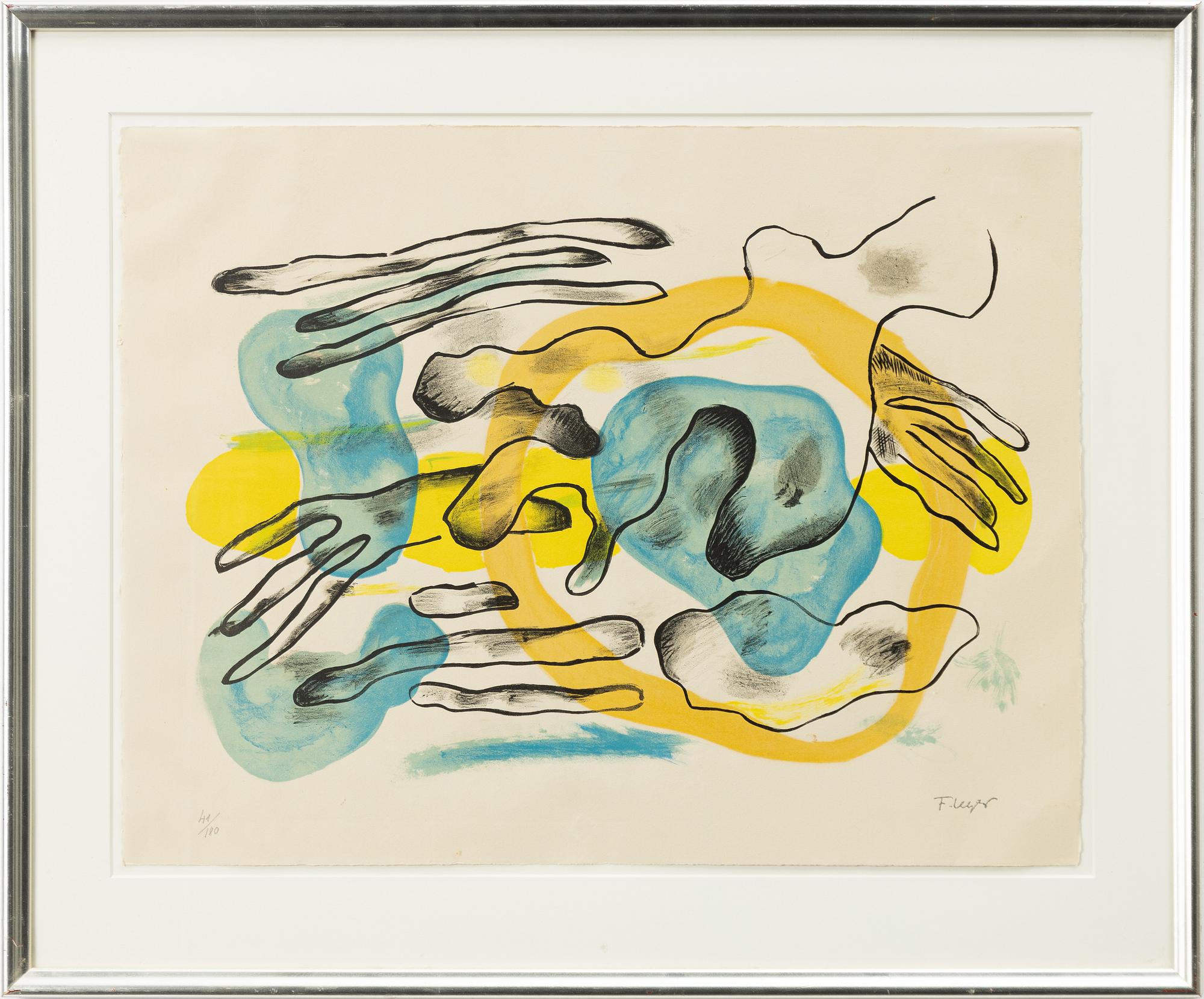 Fernand Léger, efter, "Les Nuages" Ur "La ville".