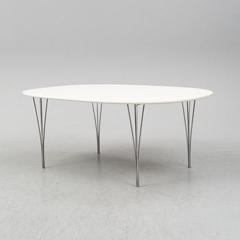 A BRUNO MATHSSON & PIET HEIN "SUPERELLIPS" TABLE, Fritz Hansen, Denmark.