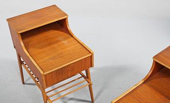 SÄNGBORD, ett par, 1950/1960-tal.
