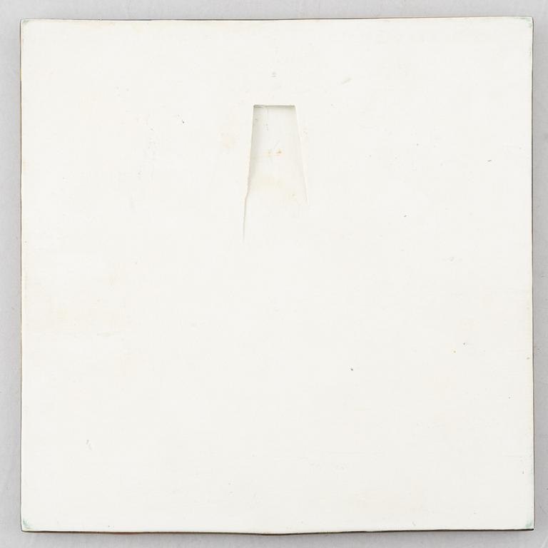 Lisa Larson, väggreliefer, 3 st, stengods, bl.a. ur serien "Unik", Gustavsberg.