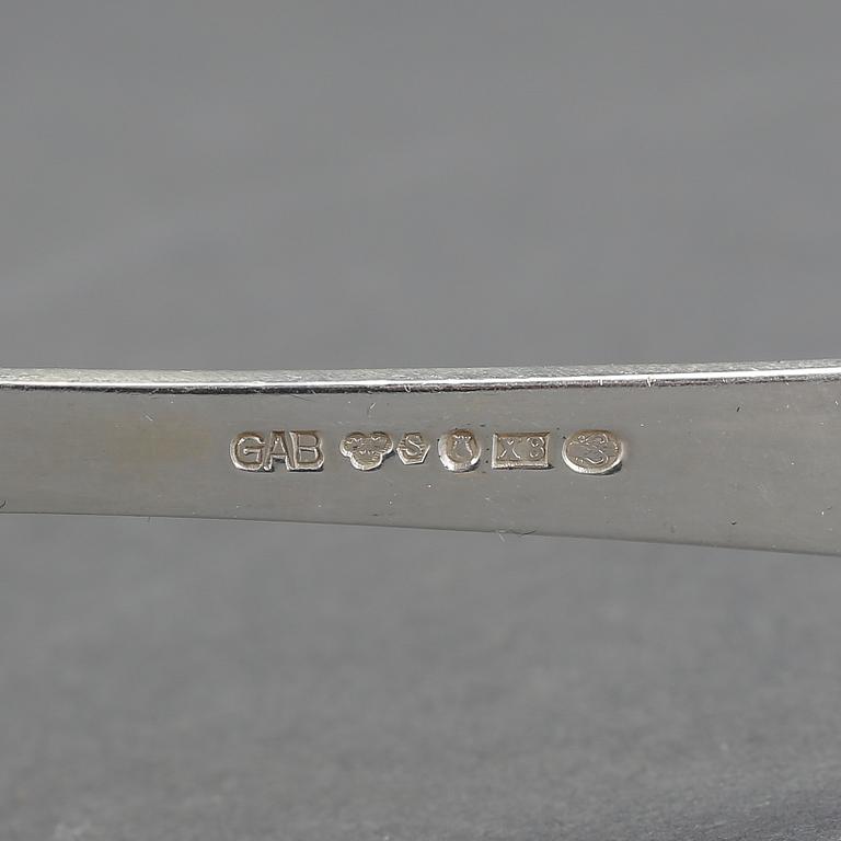 BESTICKSERVIS, 68 delar, silver, "Rosenholm", GAB, Stockholm, 1945. Vikt ca 1419g.
