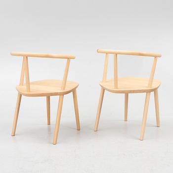 Claesson Koivisto Rune, a pair of 'Five chairs', Meetee, Japan, 2013.