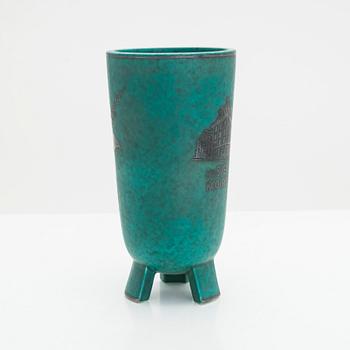 Wilhelm Kåge, an 'Argenta' stoneware vase, Gustavsberg, Sweden.