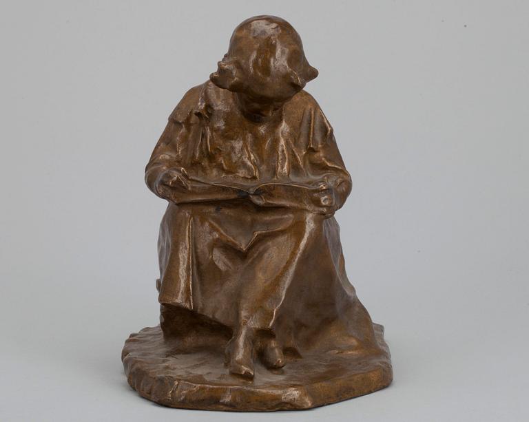 HERMAN NEUJD (SVERIGE), skulptur, brons, sign. i godset 1905.