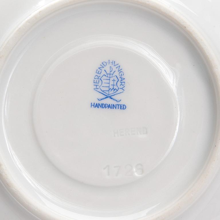 KAFFESERVIS, 24 delar, porslin, Herend, Ungern 1900-talets senare hälft.