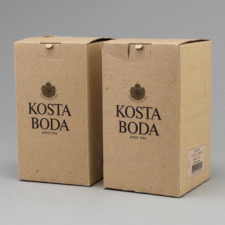 6 glasses for cognac, Kosta Boda, designed by Ken Done.