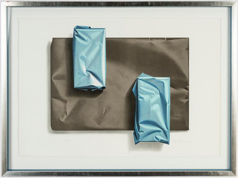 Yrjö Edelmann, lithograph in colours, 1989, signed 10/150.