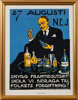FÖRBUDSAFFISCH, Alfred Proessdorf, 1920-tal.