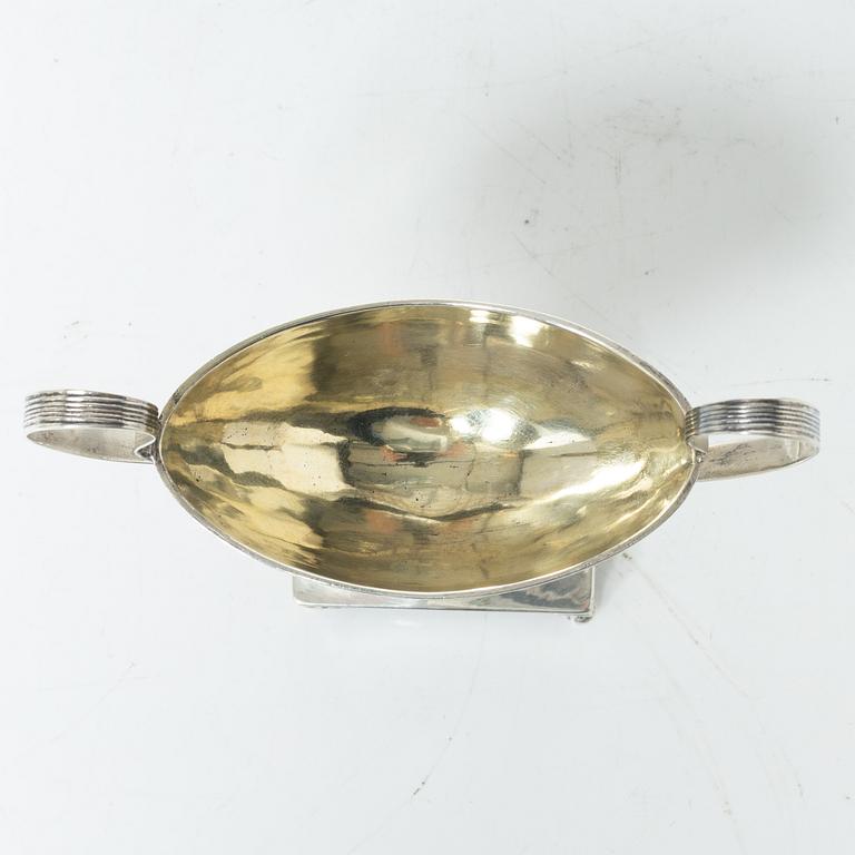 Johan Henrik Lampa, saltkar, ett par, silver, Stockholm 1810.