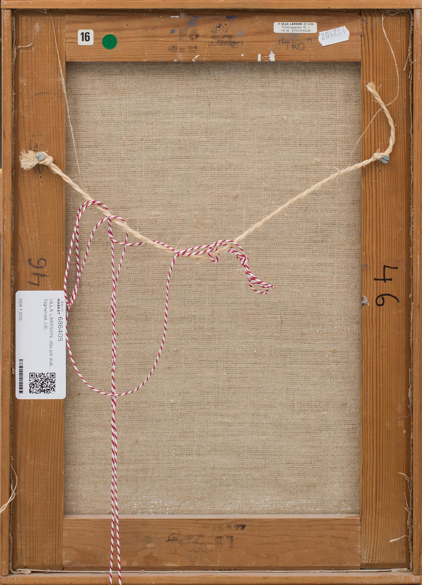 ULLA LARSSON, olja på duk. Signerad.