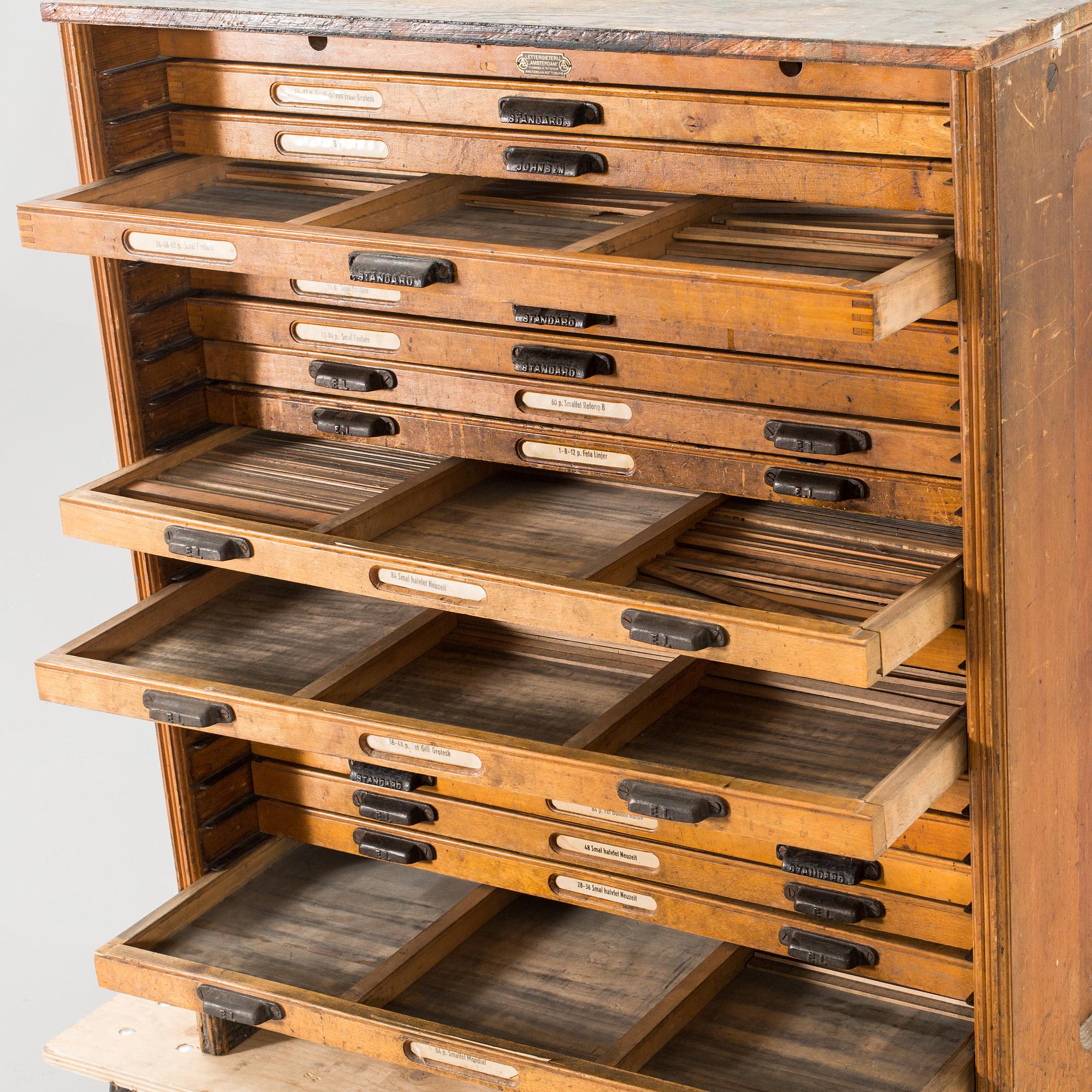 FILING CABINET, EARLY 20TH CENTURY.