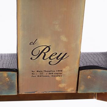 Mats Theselius, an 'el Rey' armchair, ed. 168/360, Källemo, Sweden, post 1999.