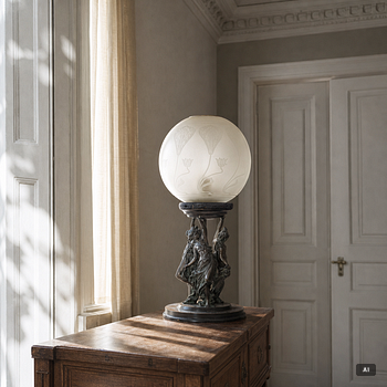A table lamp, 20th century.