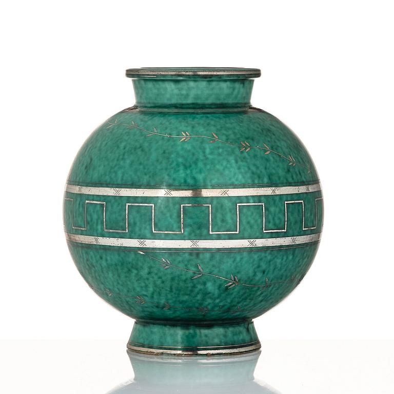 Wilhelm Kåge, an Argenta ceramic vase, Gustavsberg 1935.
