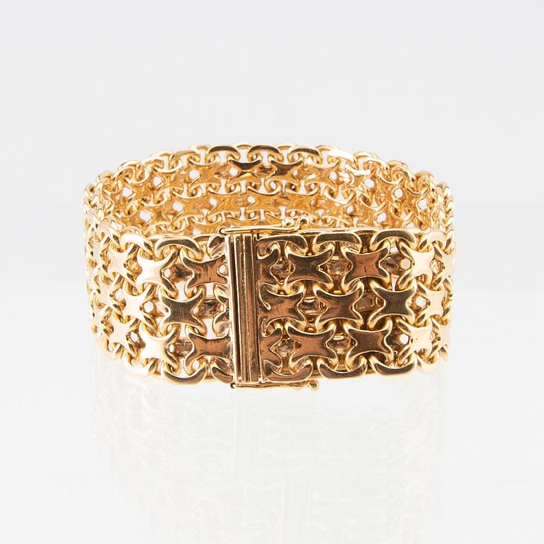 Armband x-länk 18K guld.