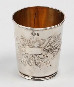 BÄGARE, silver. 1800/1900-tal.