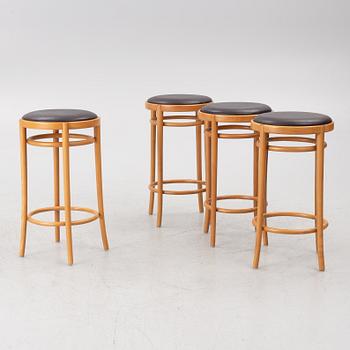 Jonas Bohlin, Four 'Piruett' bar stools, Gemla Fabrikers AB, 2008.