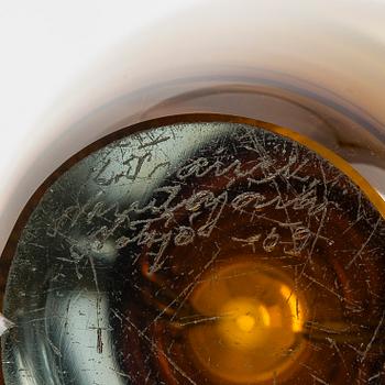 Kaj Franck, vas, glas, 'Usva' (Dis), signerad K. Franck Nuutajärvi Notsjö -59.