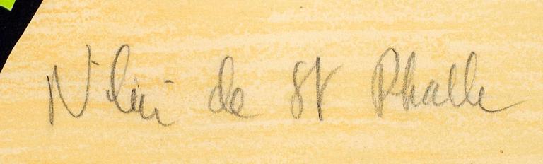 NIKI DE SAINT PHALLE, colour lithographe, signed and numbered 82/250.