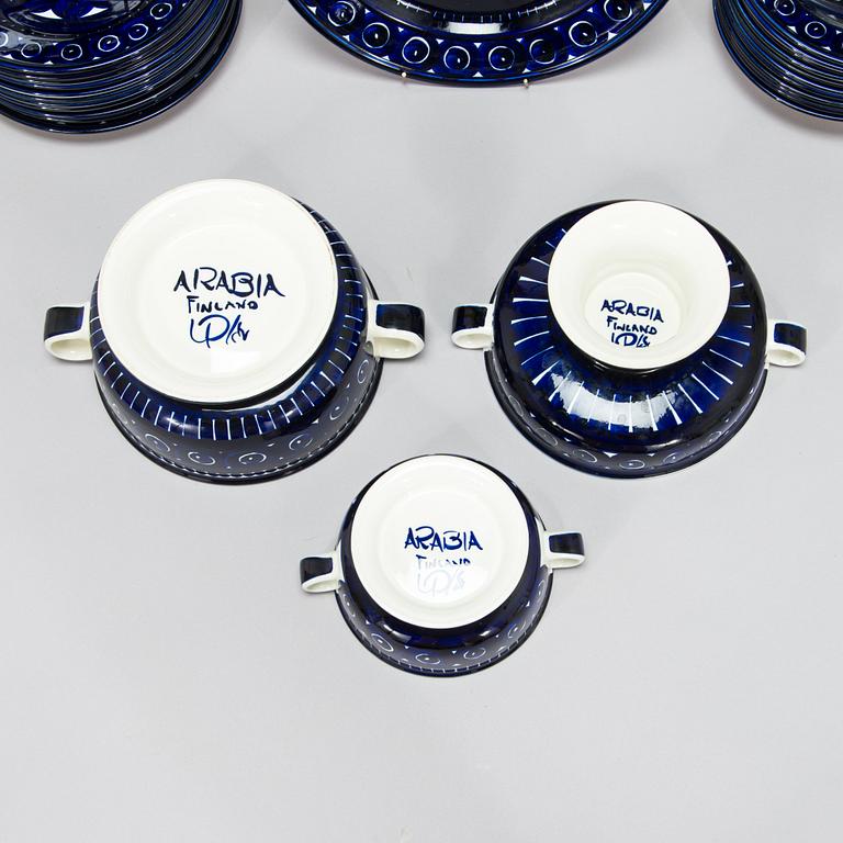 Ulla Procopé, matservis, 28 delar, porslin, "Valencia", Arabia.