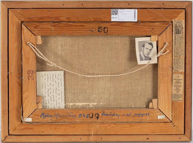 Björn Hallström, oil on canvas, signed and dated 1948 verso.