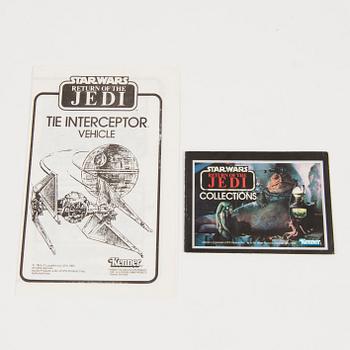 STAR WARS, "Rancor Monster" och "Tie Interceptor", Kenner 1980-tal.