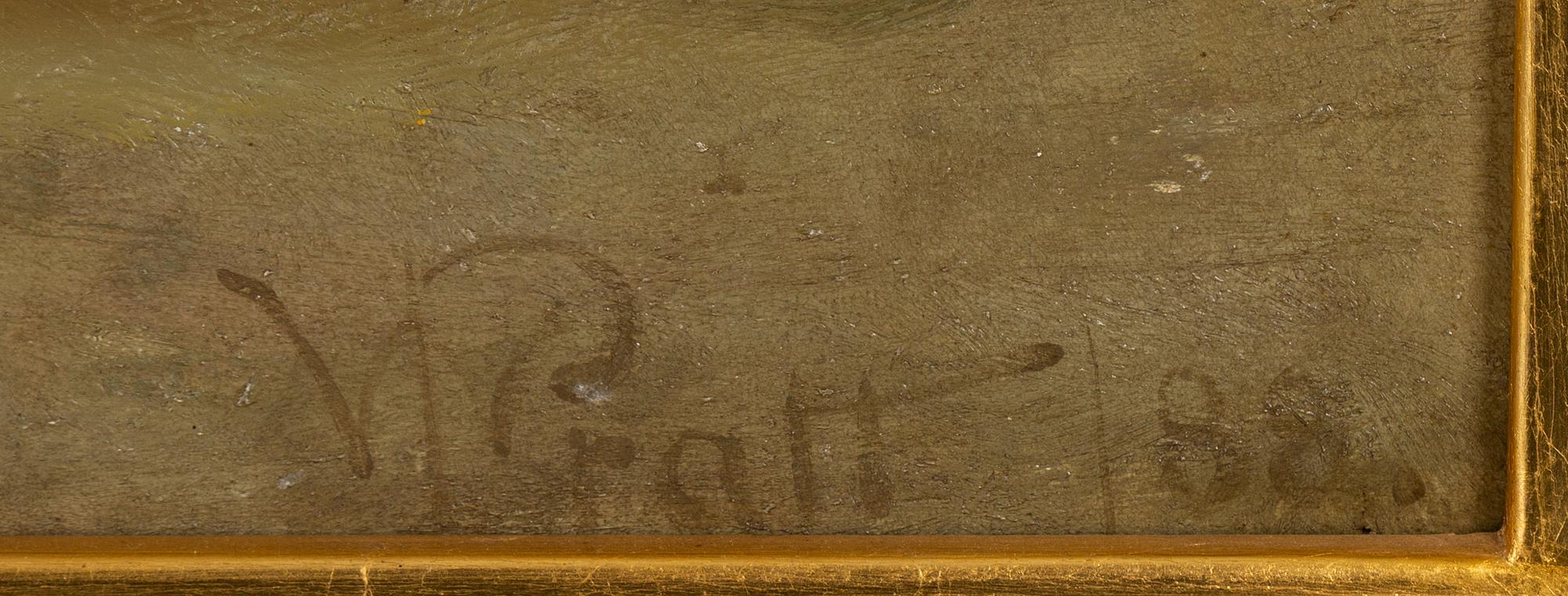 William Pratt, olja på duk, signerad och daterad 188?.