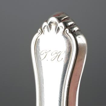 KNIVAR, 12 st, silver, mestadels Johannes Siggaard, Danmark, 1937.