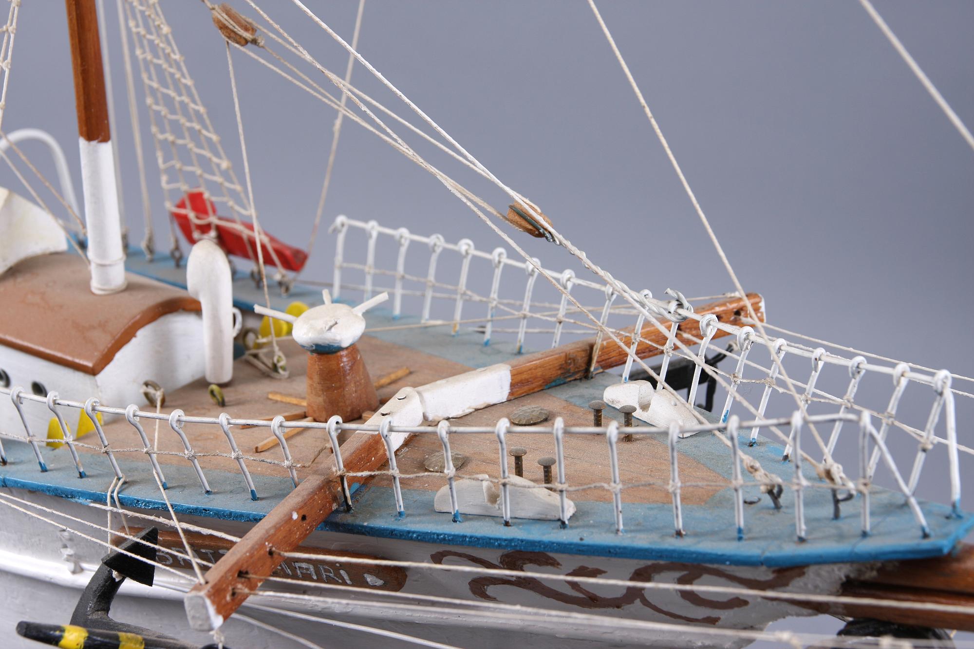 BÅTMODELL, 1900-talets andra hälft.