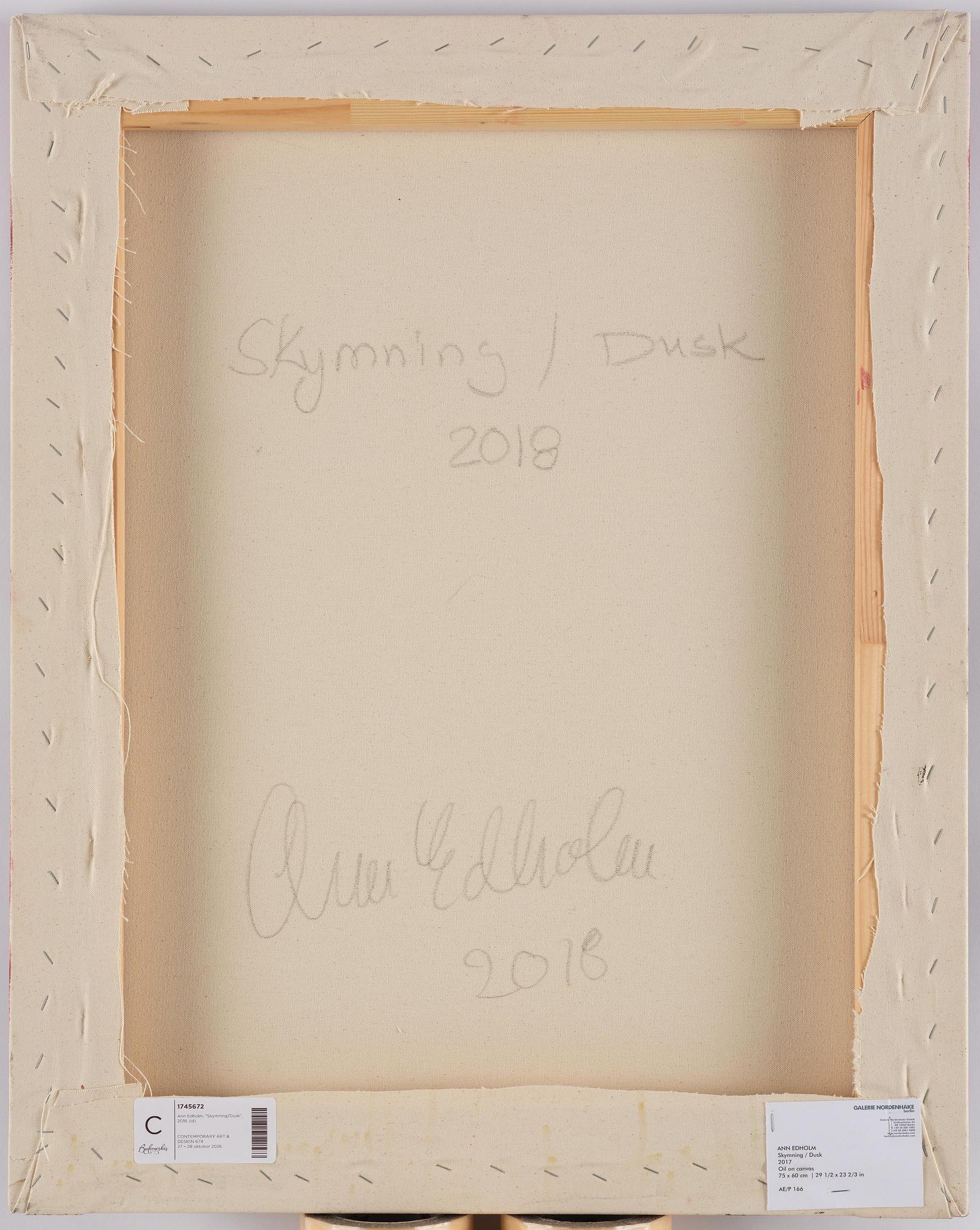 Ann Edholm, "Skymning/Dusk".