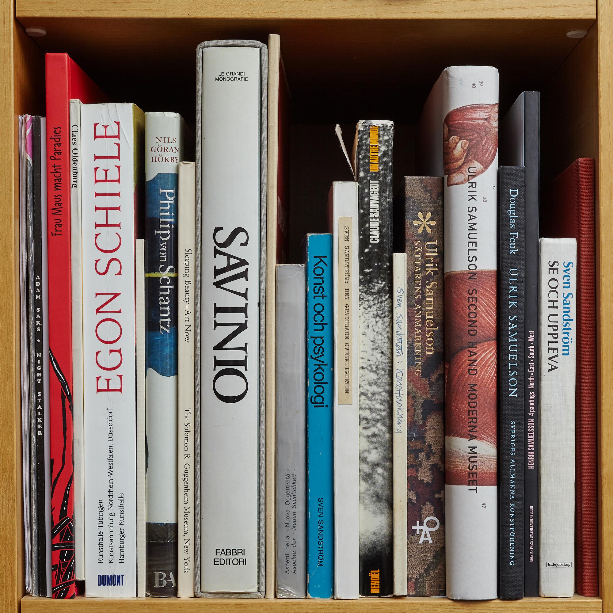 Björn Springfeldt's art library.