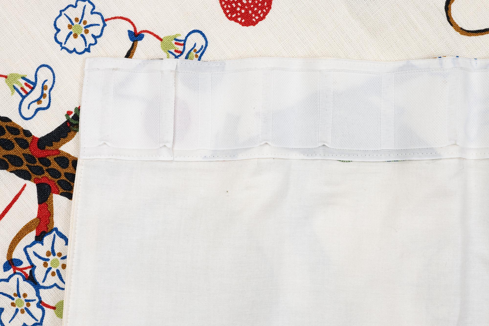 Josef Frank, a 'Gröna Fåglar' curtain, Svenskt Tenn.