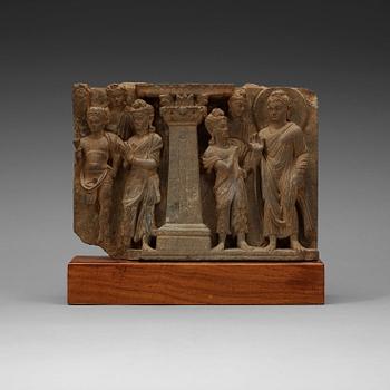 116. RELIEF, sten. Gandhara, troligen 200/300-tal.