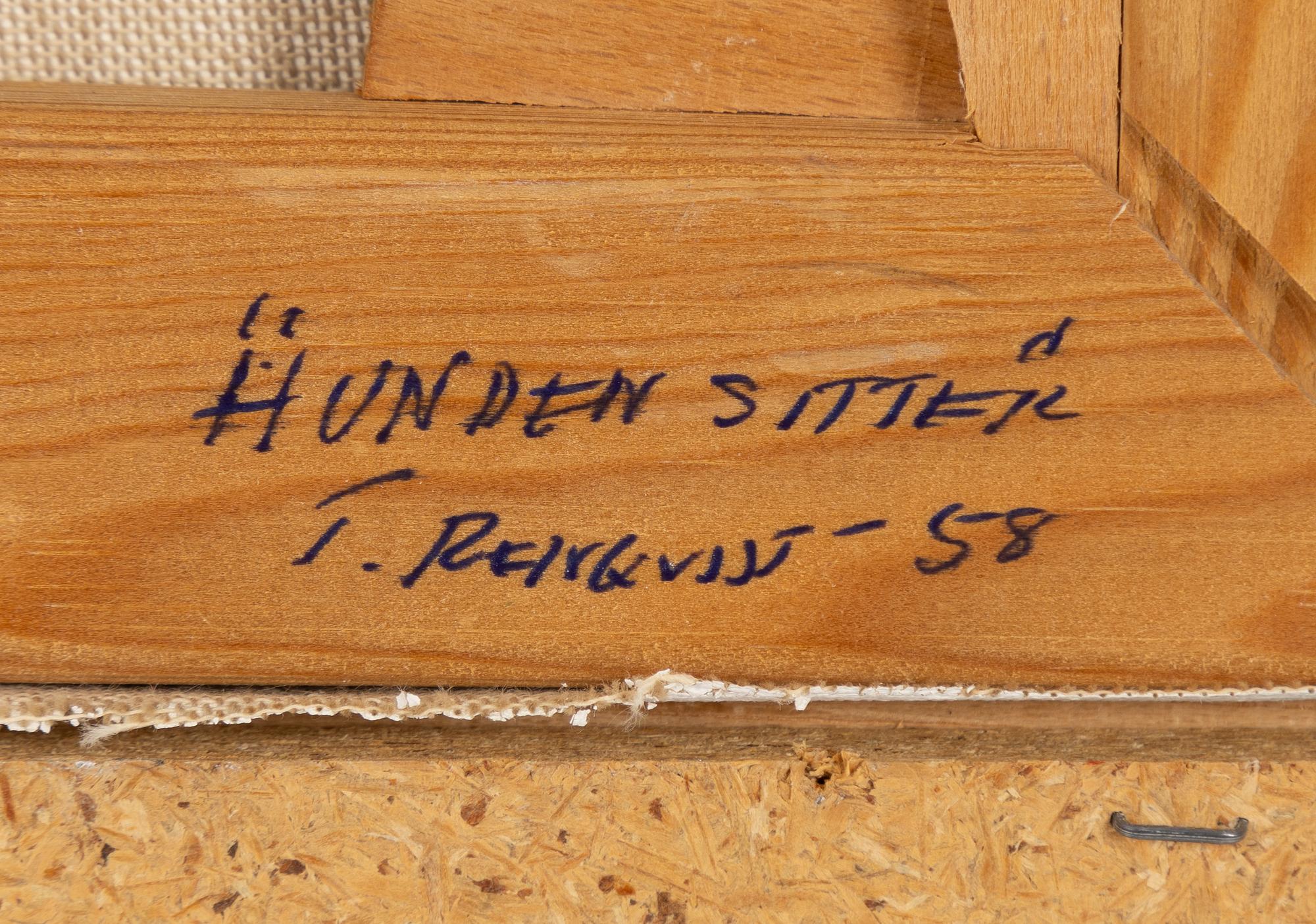 Torsten Renqvist, "Hunden sitter".