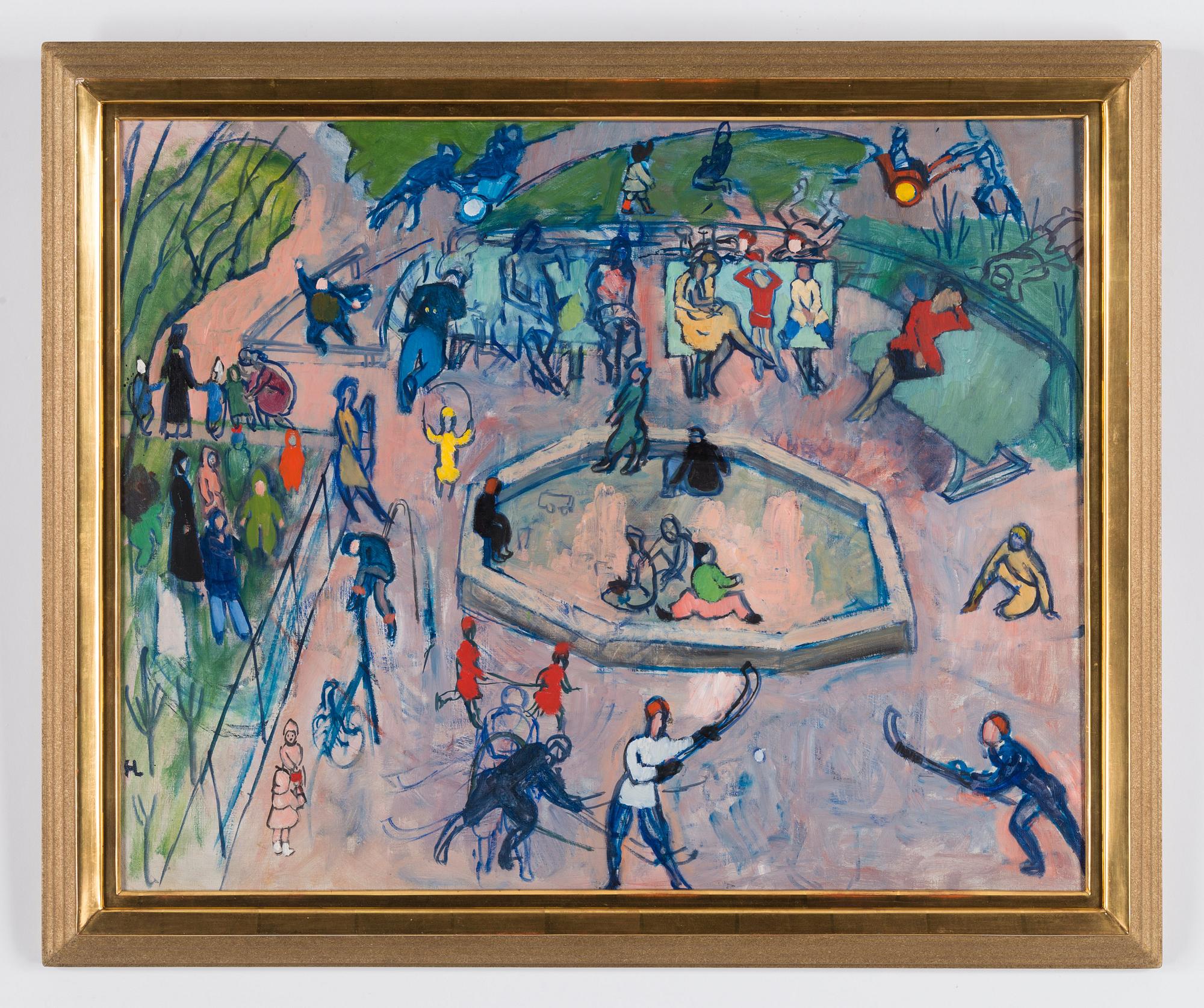 Hilding Linnqvist, "Lekplats II" (Playground II).