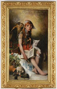 Carl Larsson, "Häxans dotter" ("The Witches daughter").