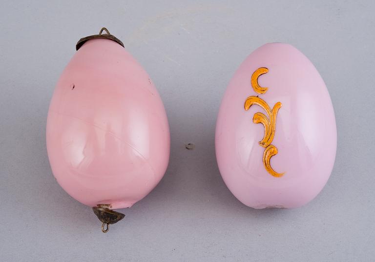 A PAIR OF EASTER EGGS.