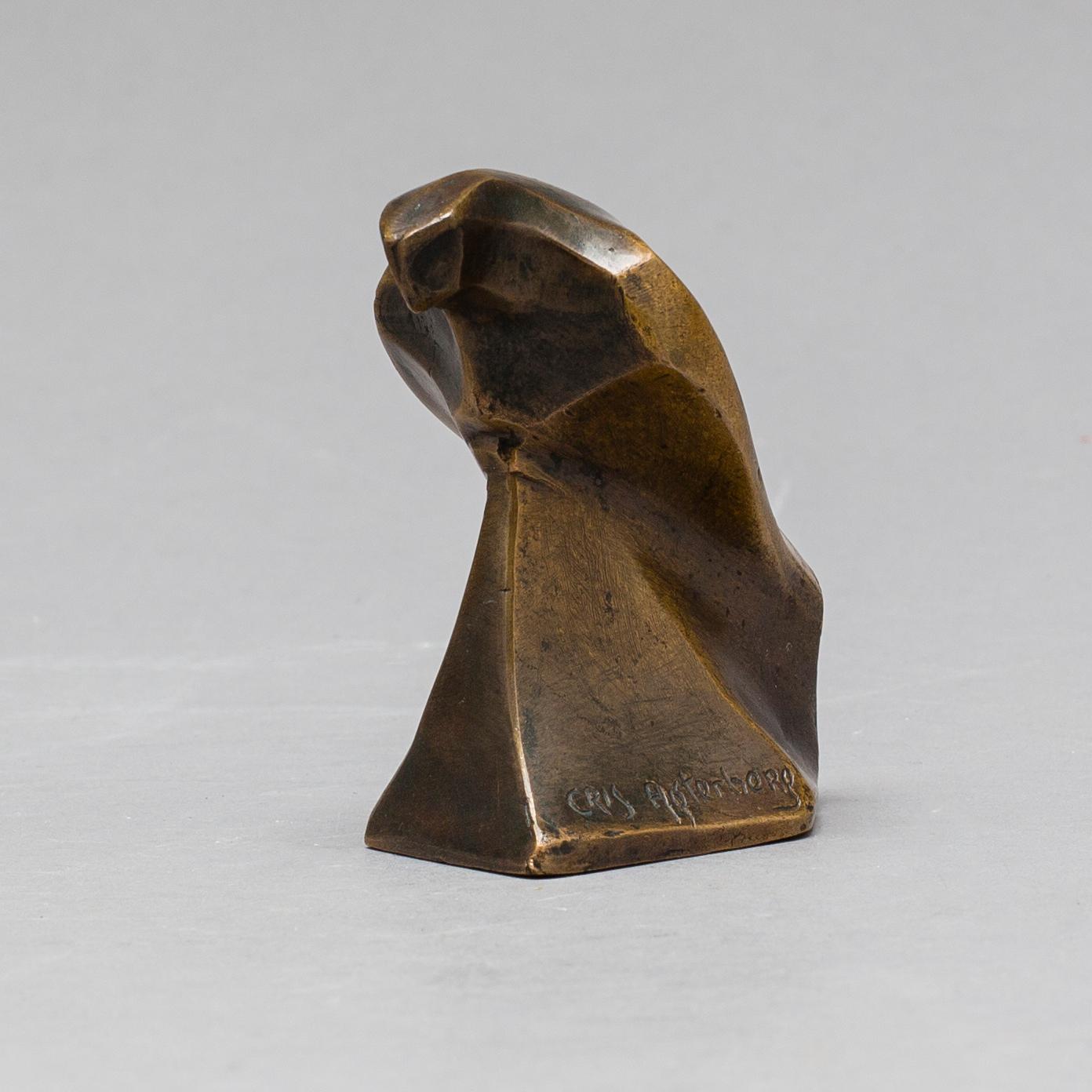 CRIS AGTERBERG, SCULPTURE, BRONZE, SIGNED,