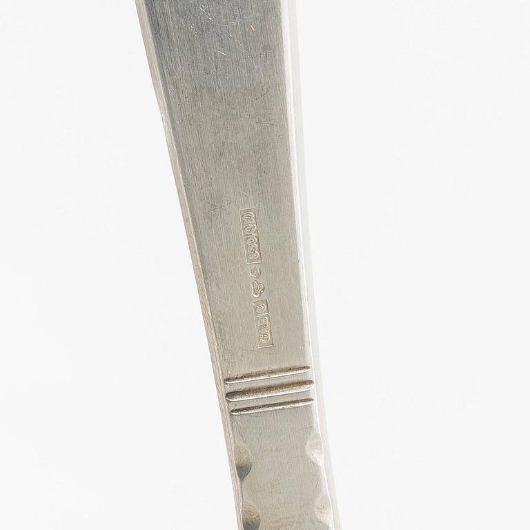 Jacob Ängman, Bestickuppsättning, 126 delar, silver, modell "Rosenholm", GAB, Eskilstuna, bl a 1979.