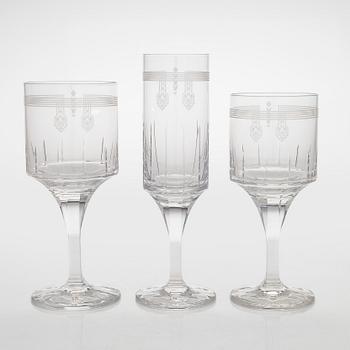 Cartier, a set of 24 'Maison Ballet Russe' glasses, France, design year 1986.