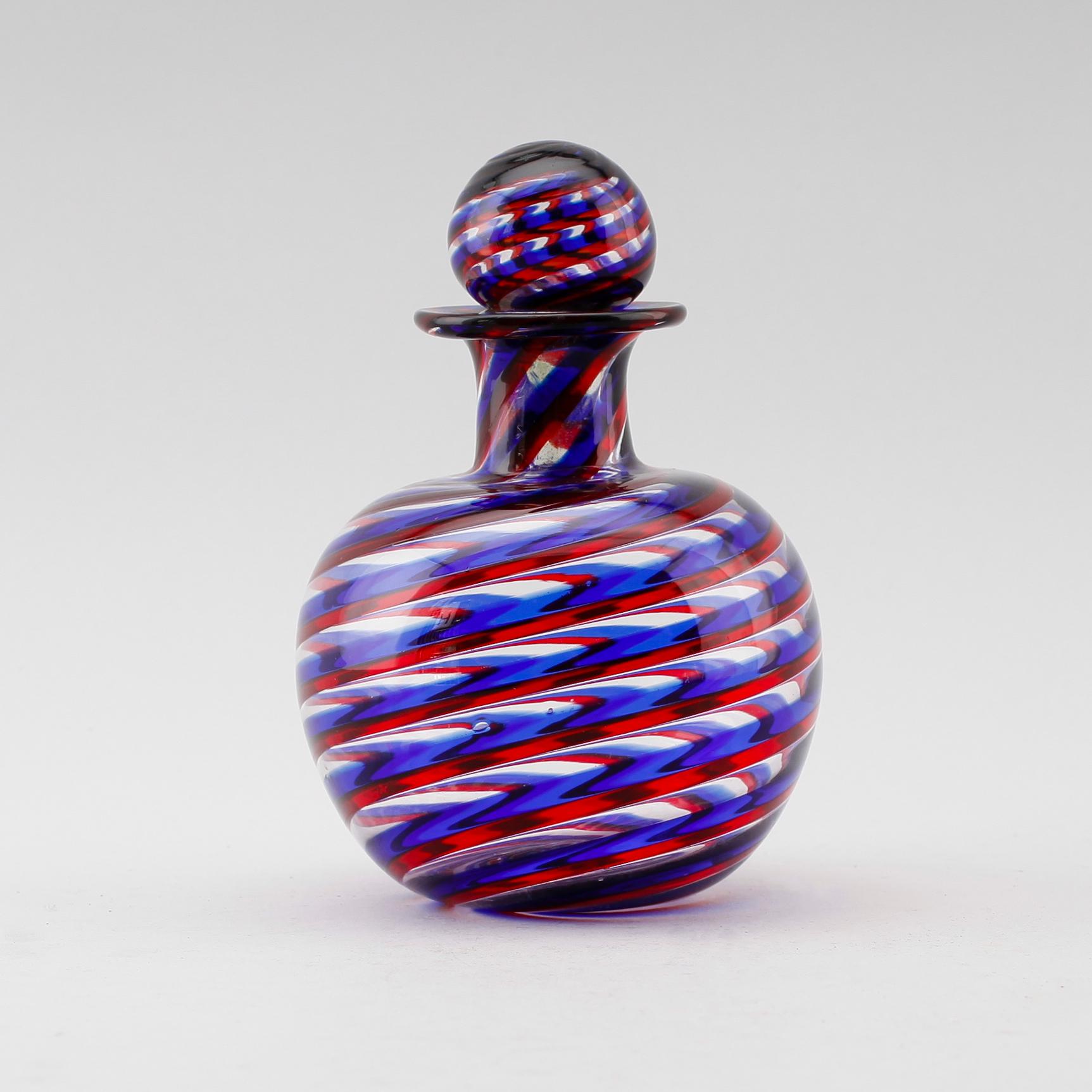 KARAFF, glas, sannolikt Venini Murano.