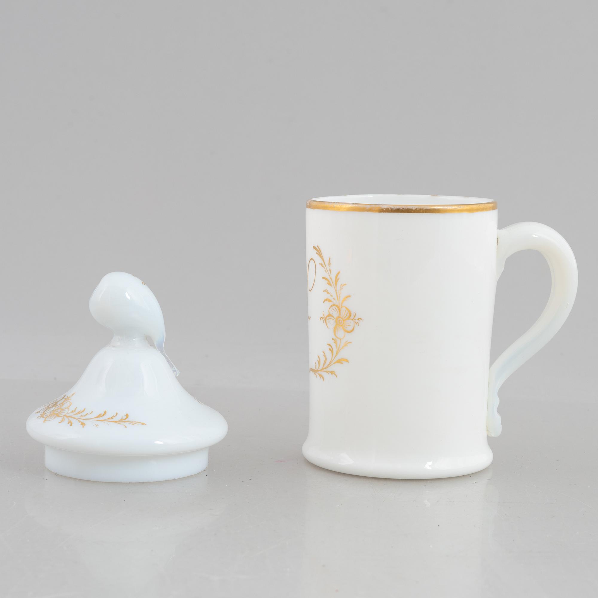 Stop med lock, flussglas. Möjligen Strömbäck, omkring år 1800.