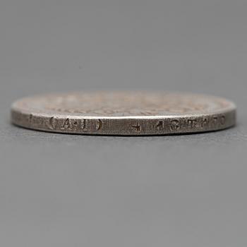 KOLIKKO, 1 RUPLA, hopeaa, Venäjä, Nikolai II, 1904.