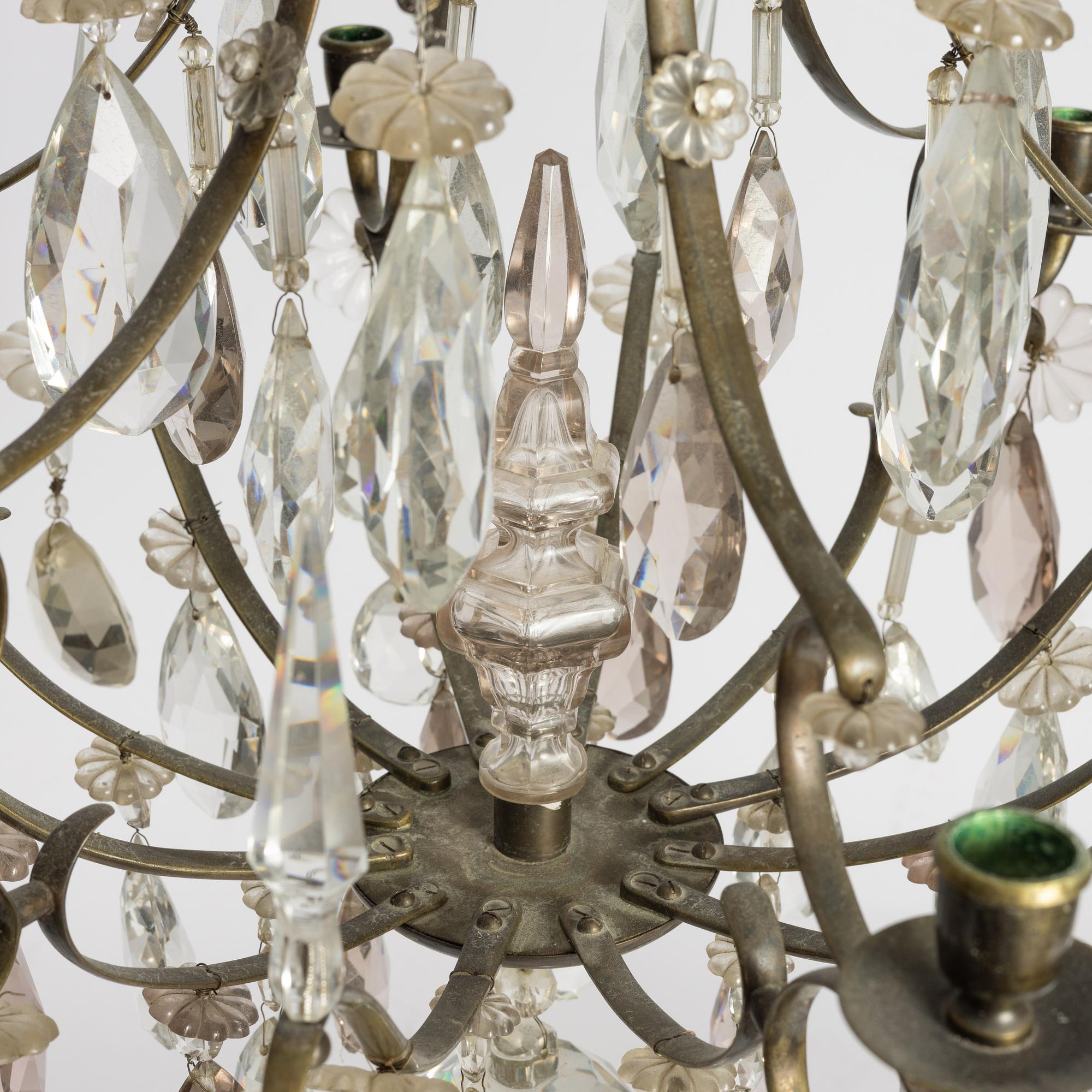 Chandelier, Baroque style, early 20th century.