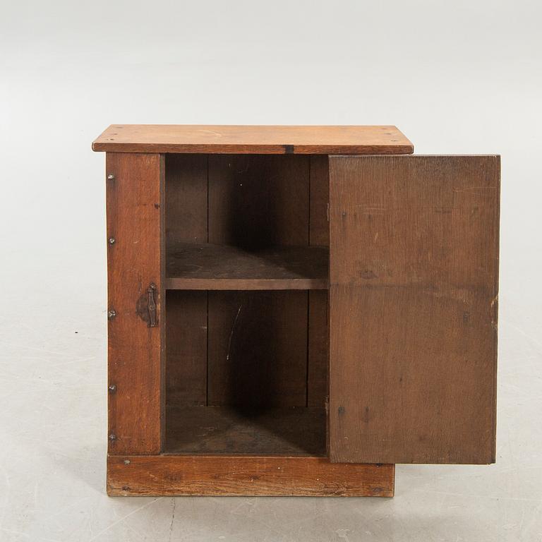A danish 19th century oak wall cabinet.
