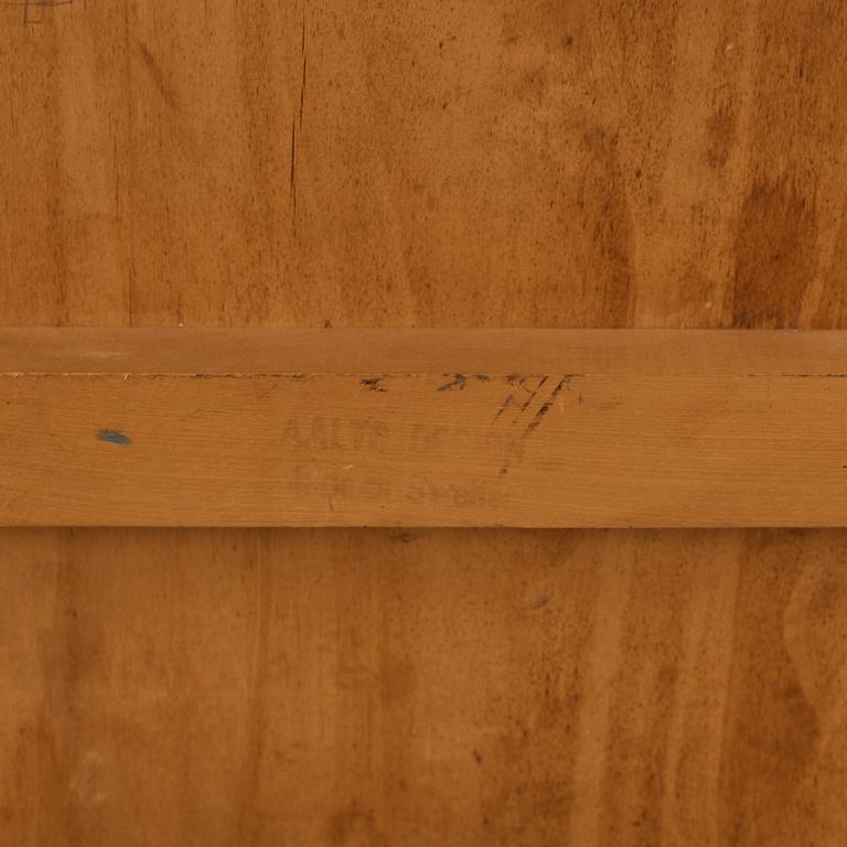 Alvar Aalto, a birch serving trolley made by Aalto Design, Hedemora Sweden 1945-56, on license on behalf of Artek, Finland.