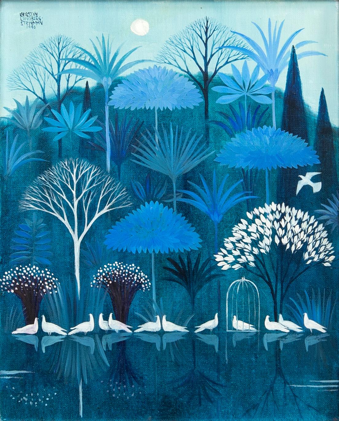 Kerstin Lundberg-Stenman, "Spelande duvor".