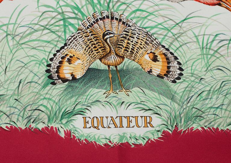 SCARF, siden "Equateur", R. Dallet", Hermès, Paris.