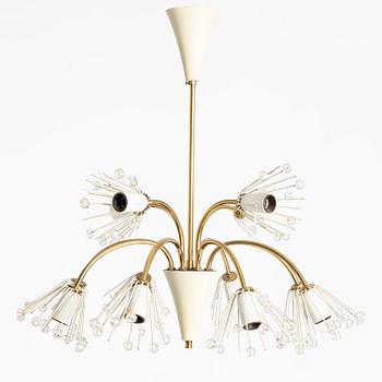 Emil Stejnar, Ceiling lamp, Rupert Nikoll, Austria, circa mid-20th century.